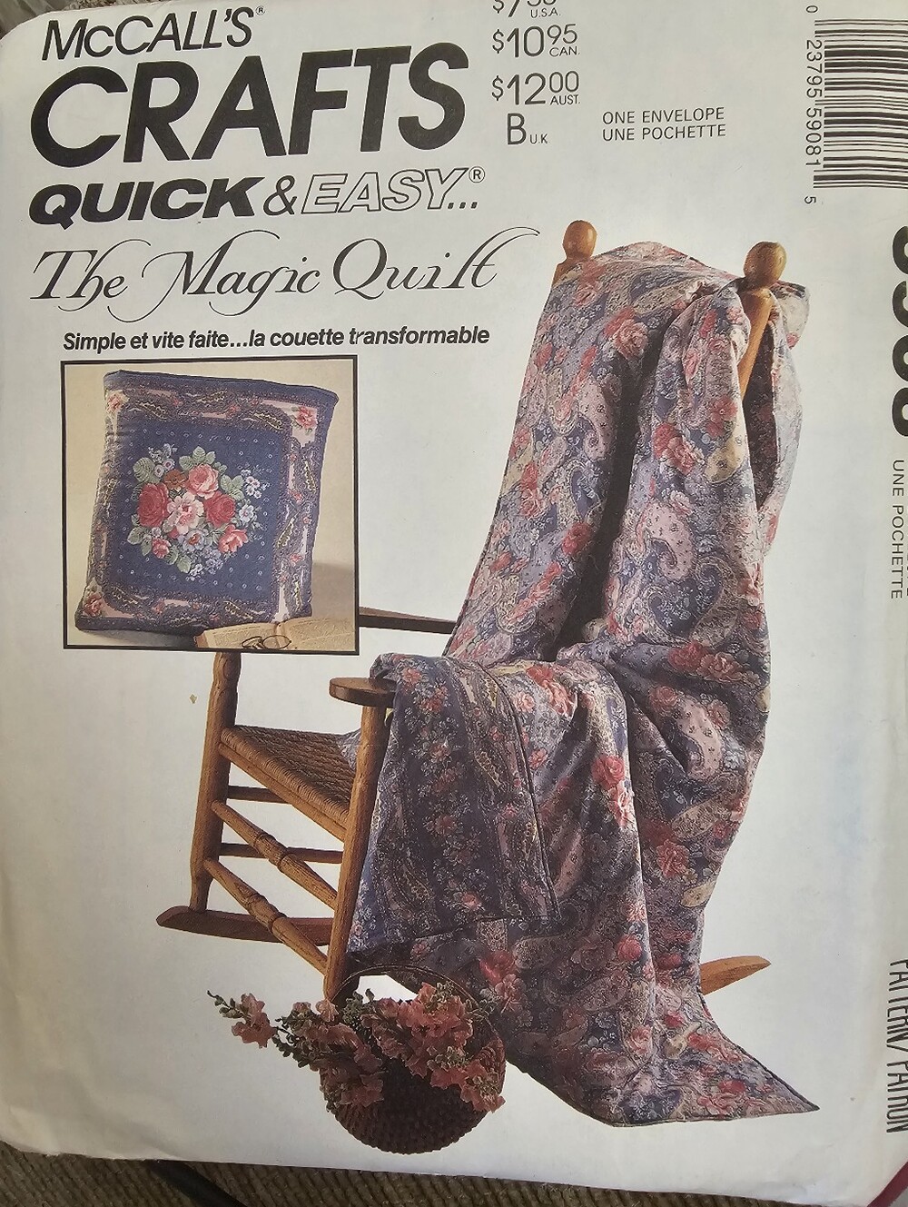 McCall's Crafts The Magic Quilt Pattern Vintage 1997 Uncut